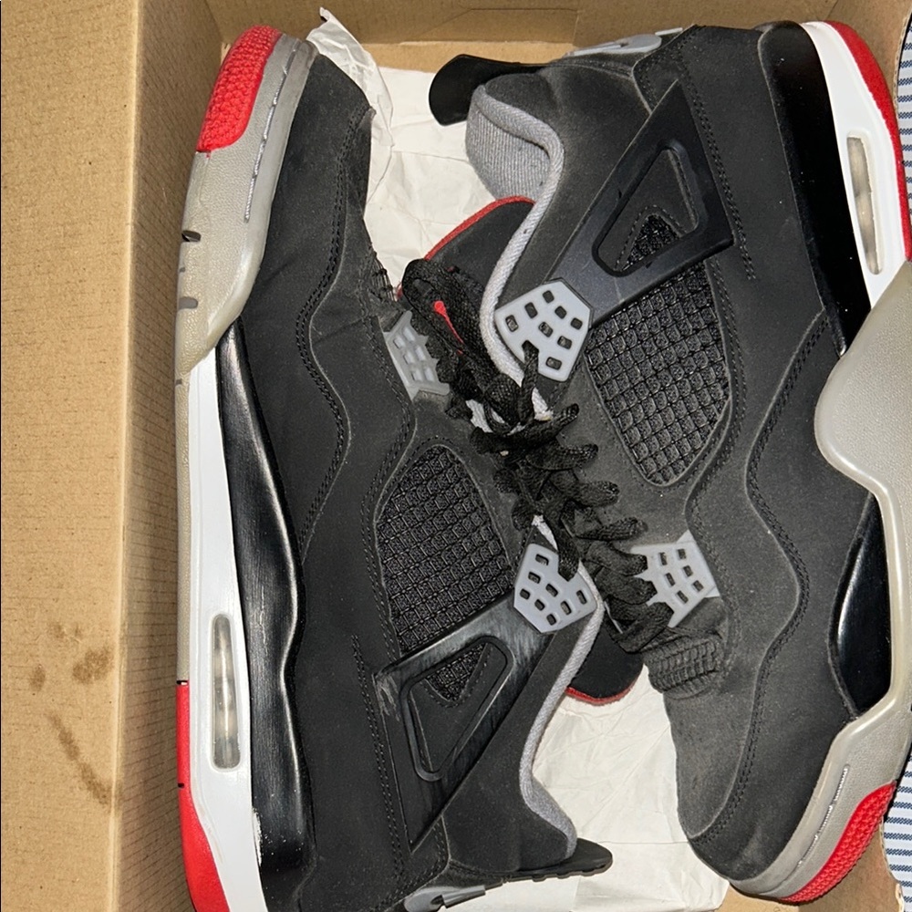 Jordan Black and Red Sneakers